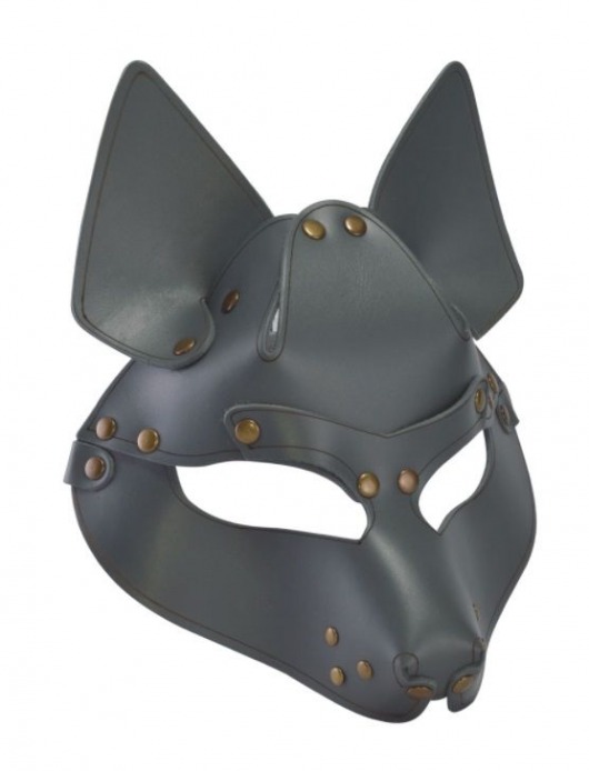 Серая маска Wolf с клепками - Sitabella - купить с доставкой в Твери