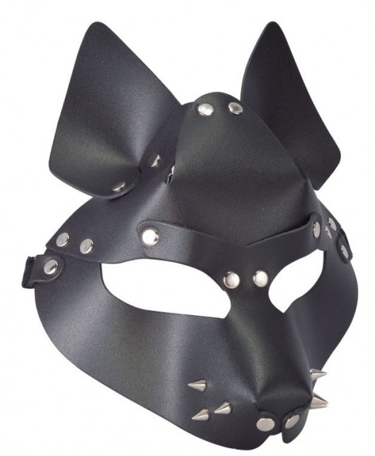 Черная маска Wolf с шипами - Sitabella - купить с доставкой в Твери