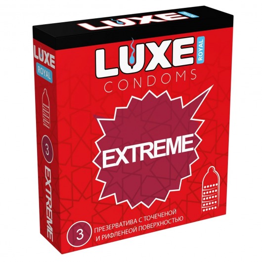Текстурированные презервативы LUXE Royal Extreme - 3 шт. - Luxe - купить с доставкой в Твери