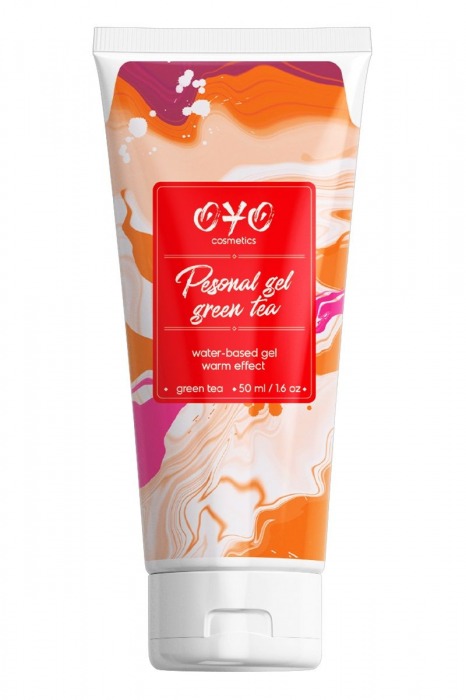 Интимная смазка на водной основе с согревающим эффектом OYO Personal Gel Green Tea - 50 мл. - OYO - купить с доставкой в Твери