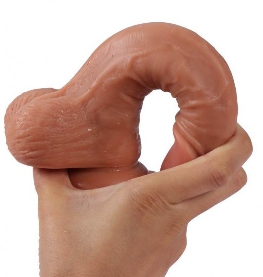 Телесный реалистичный фаллоимитатор REAL с трусиками для страпона - 19,5 см. - Real - купить с доставкой в Твери
