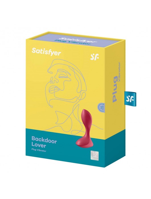 Красный вибромассажёр простаты Satisfyer Backdoor Lover - 14 см. - Satisfyer - в Твери купить с доставкой