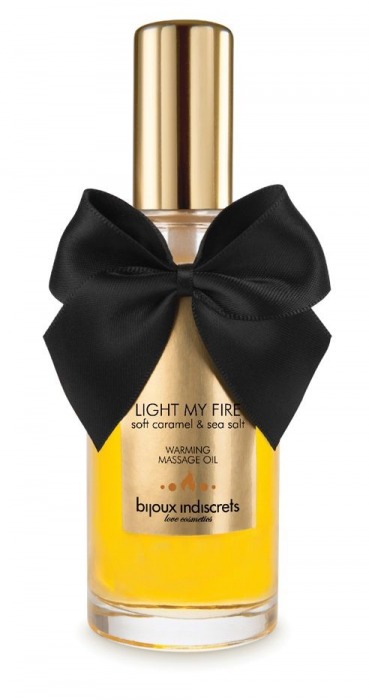 Массажное масло Light My Fire с ароматом карамели - 100 мл. - Bijoux Indiscrets - купить с доставкой в Твери