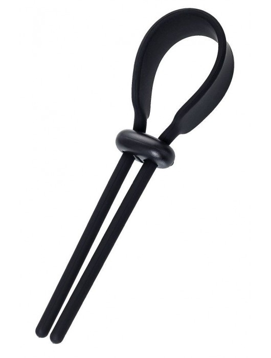 Черное эрекционное лассо на пенис Keb - A-toys - в Твери купить с доставкой