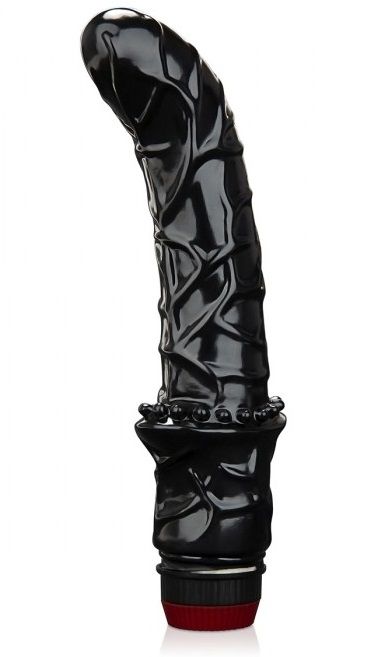 Черный вибромассажер простаты 6  Premium Prostate Massager - BlueLine - в Твери купить с доставкой