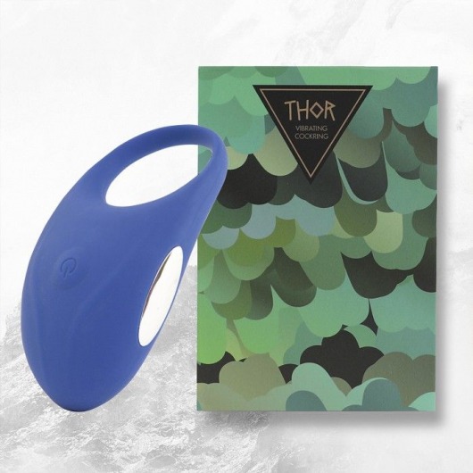 Синее кольцо с вибрацией Thor Cockring - FeelzToys - в Твери купить с доставкой