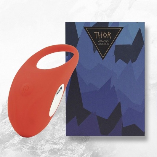 Красное кольцо с вибрацией Thor Cockring - FeelzToys - в Твери купить с доставкой