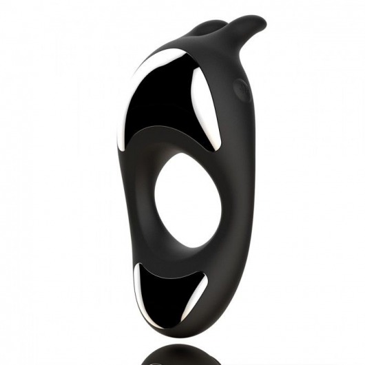 Черное эрекционное кольцо с двумя моторами Zeus Dual Vibe Cock Ring - FeelzToys - в Твери купить с доставкой