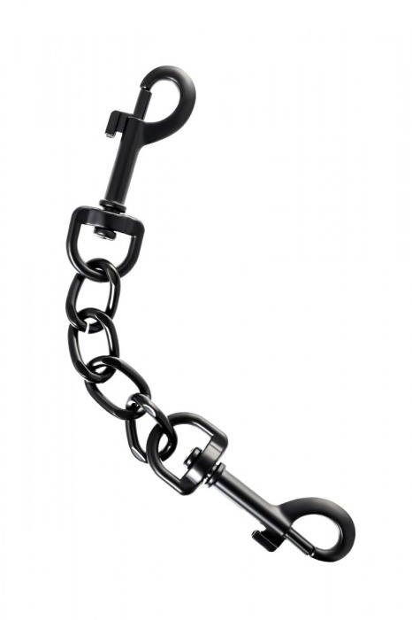 Узкие черные наручники на сцепке - ToyFa - купить с доставкой в Твери