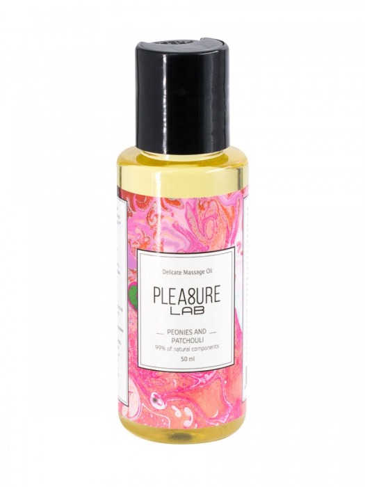 Массажное масло Pleasure Lab Delicate с ароматом пиона и пачули - 50 мл. - Pleasure Lab - купить с доставкой в Твери