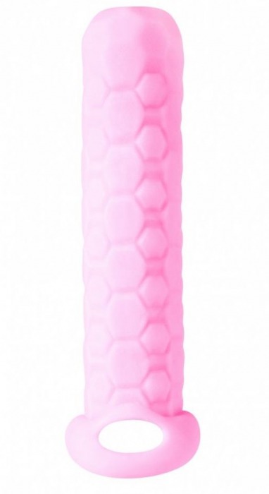 Розовый фаллоудлинитель Homme Long - 13,5 см. - Lola Games - в Твери купить с доставкой