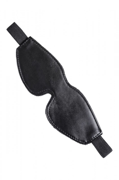 Черная маска Anonymo из искусственной кожи - ToyFa - купить с доставкой в Твери