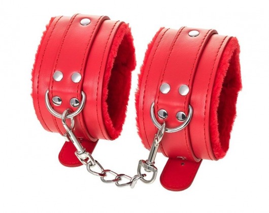 Красные оковы Anonymo из искусственной кожи - ToyFa - купить с доставкой в Твери