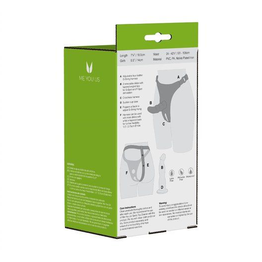 Страпон с 2 сменными насадками Double Tip Strap On - Me You Us - купить с доставкой в Твери