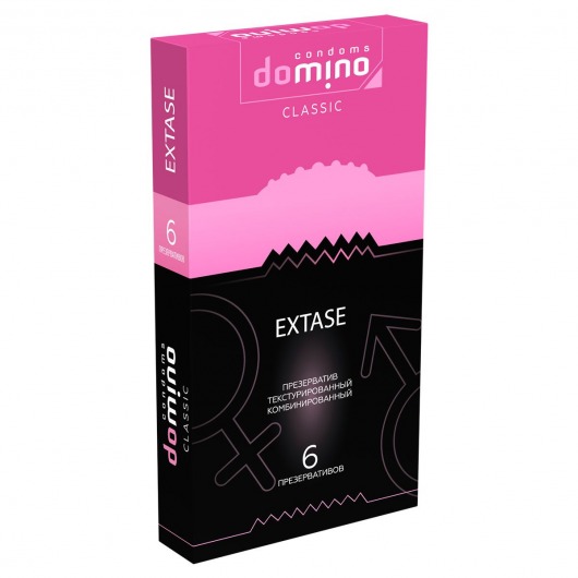 Презервативы с точками и рёбрышками DOMINO Classic Extase - 6 шт. - Domino - купить с доставкой в Твери