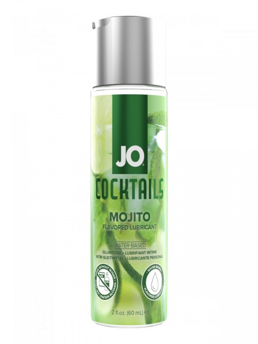 Вкусовой лубрикант на водной основе JO Cocktails Mojito - 60 мл. - System JO - купить с доставкой в Твери