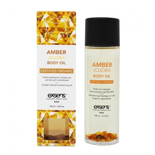 Органическое массажное масло AMBER JOJOBA - 100 мл. - Exsens - купить с доставкой в Твери