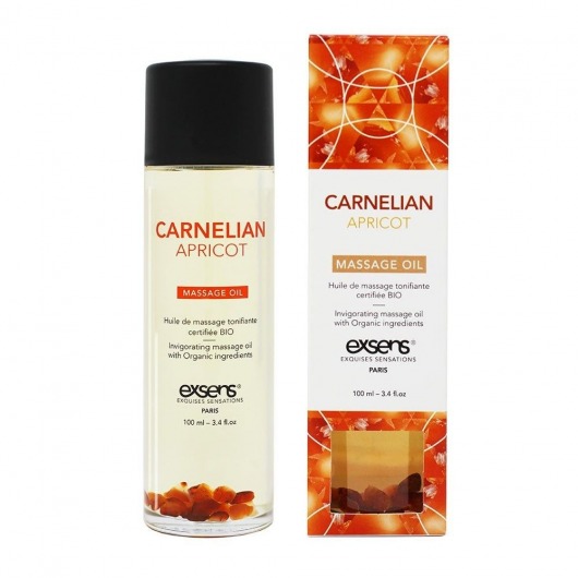 Органическое массажное масло CARNELIAN APRICOT - 100 мл. - Exsens - купить с доставкой в Твери