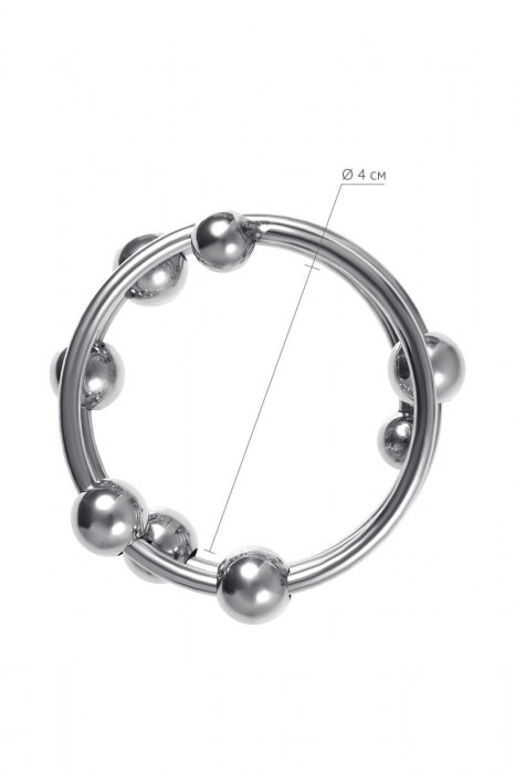 Большое металлическое кольцо под головку пениса - ToyFa - купить с доставкой в Твери