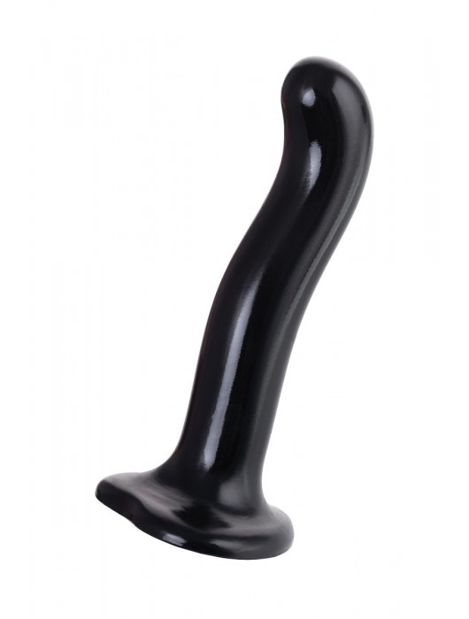 Черный стимулятор для пар P G-Spot Dildo Size M - 18 см. - Strap-on-me - в Твери купить с доставкой