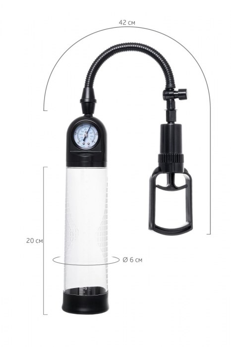 Прозрачная механическая помпа Helmer с манометром - Sexus - в Твери купить с доставкой