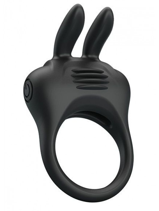 Черное эрекционное кольцо с вибрацией Davion - Baile - в Твери купить с доставкой