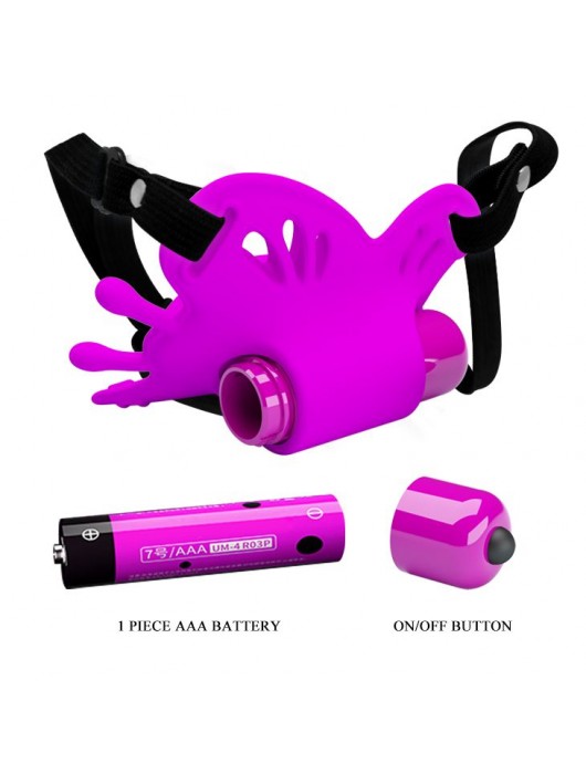 Лиловая вибробабочка на ремешках Sloane - Baile