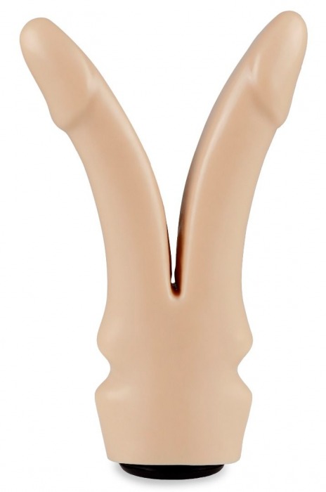 Телесная сплит-насадка харнесс - 16,5 см. - LOVETOY (А-Полимер) - купить с доставкой в Твери