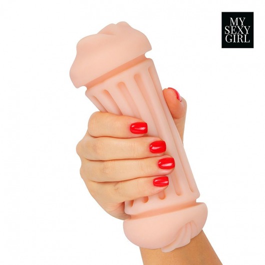 Двусторонний мастурбатор - ротик и вагина - Bior toys - в Твери купить с доставкой