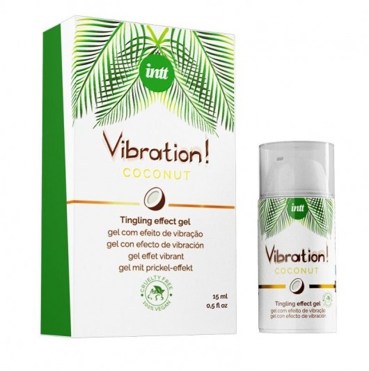 Возбуждающий гель с ароматом кокоса Vibration Coconut - 15 мл. - INTT - купить с доставкой в Твери