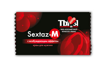Возбуждающий крем Sextaz-M для мужчин в одноразовой упаковке - 1,5 гр. - Биоритм - купить с доставкой в Твери