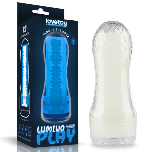 Светящийся в темноте мастурбатор Lumino Play Masturbator Ribbed - Lovetoy - в Твери купить с доставкой