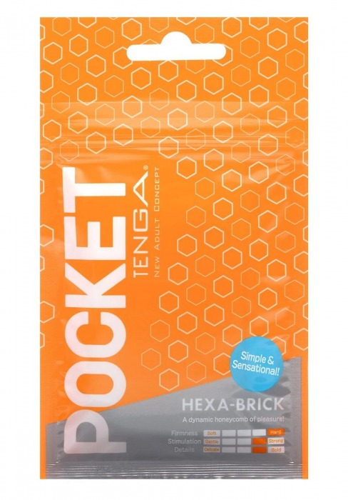 Карманный мастурбатор HEXA-BRICK - Tenga - в Твери купить с доставкой