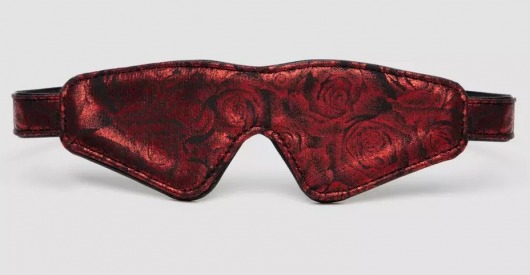 Двусторонняя красно-черная маска на глаза Reversible Faux Leather Blindfold - Fifty Shades of Grey - купить с доставкой в Твери