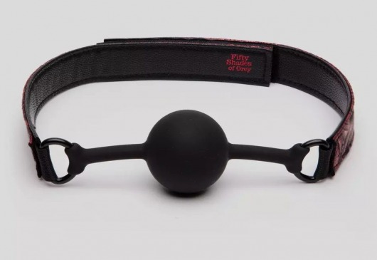 Кляп-шар на двусторонних ремешках Reversible Silicone Ball Gag - Fifty Shades of Grey - купить с доставкой в Твери
