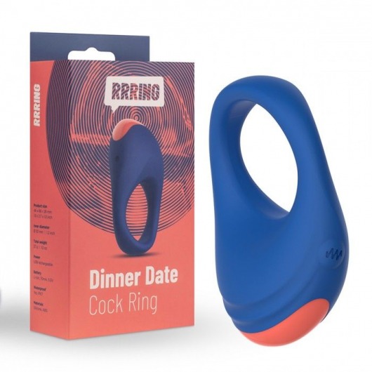 Синее эрекционное кольцо RRRING Dinner Date Cock Ring - FeelzToys - в Твери купить с доставкой