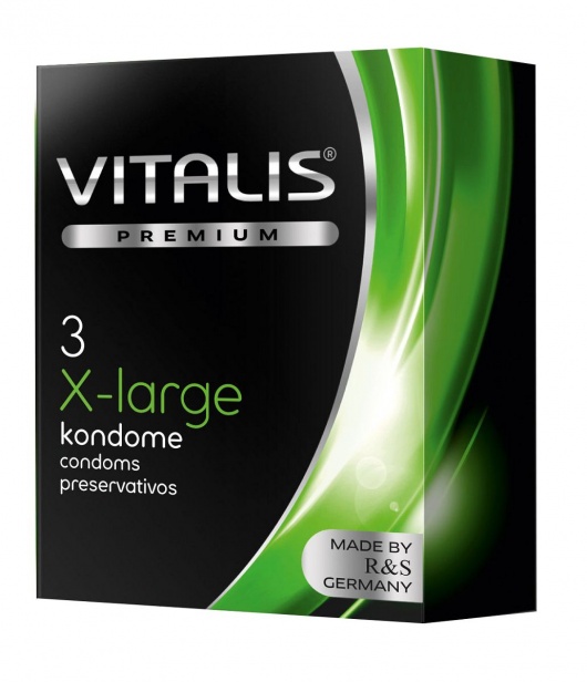 Презервативы увеличенного размера VITALIS PREMIUM x-large - 3 шт. - Vitalis - купить с доставкой в Твери