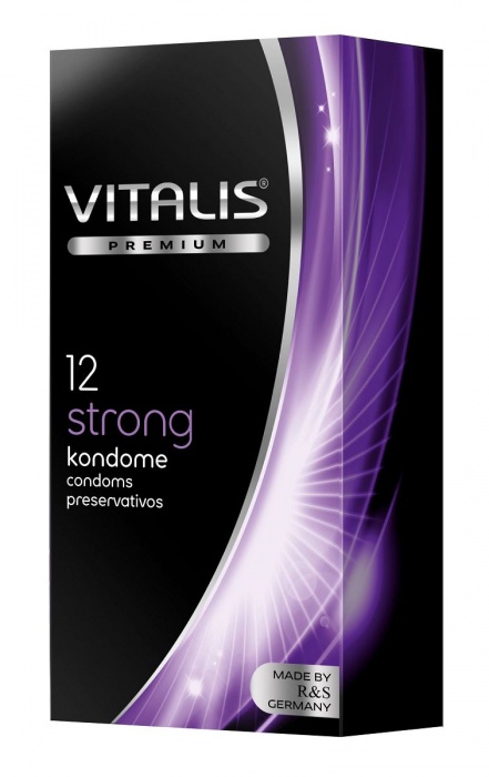 Презервативы с утолщённой стенкой VITALIS PREMIUM strong - 12 шт. - Vitalis - купить с доставкой в Твери