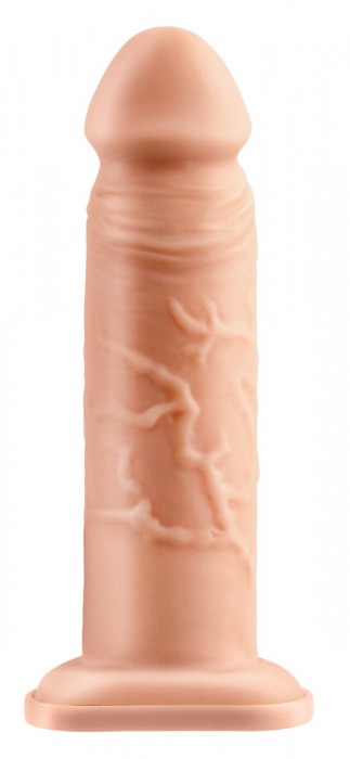 Телесный реалистичный фаллоимитатор с полостью Silicone Hollow Extension - 20 см. - Pipedream - купить с доставкой в Твери