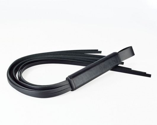 Черная кожаная плеть  Клео  - 60 см. - Sitabella - купить с доставкой в Твери