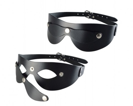 Черная кожаная маска  Новичок - Sitabella - купить с доставкой в Твери