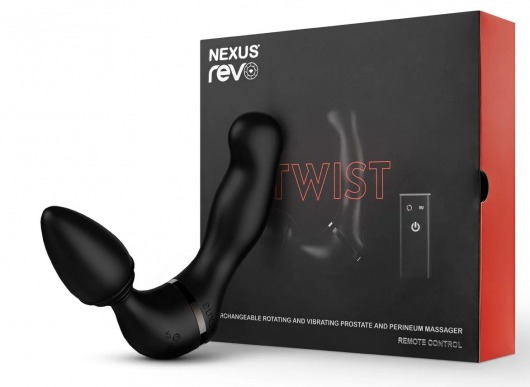 Черный гибридный вибромассажер Nexus Revo Twist - Nexus Range - в Твери купить с доставкой