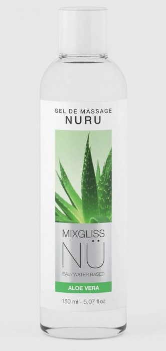 Массажный гель на водной основе Mixgliss NU Aloe Vera - 150 мл. - Mixgliss - купить с доставкой в Твери
