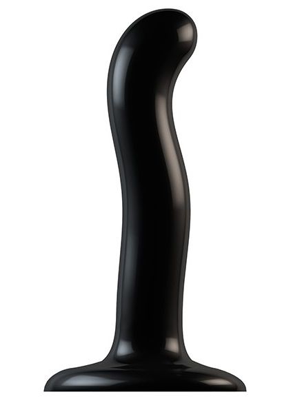 Черный фаллоимитатор-насадка Strap-On-Me P G spot Dildo size S - 16,4 см. - Strap-on-me - купить с доставкой в Твери