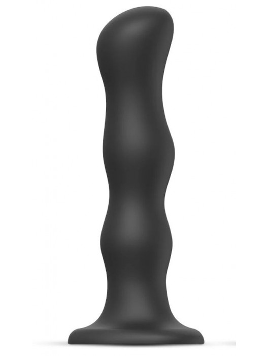 Черная насадка Strap-On-Me Dildo Geisha Balls size XL - Strap-on-me - купить с доставкой в Твери