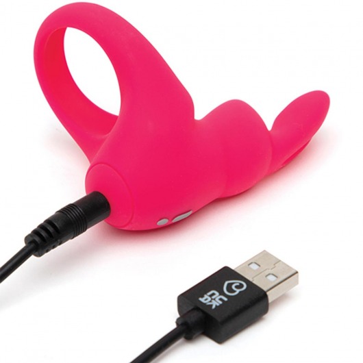 Розовое эрекционное виброкольцо Happy Rabbit Rechargeable Rabbit Cock Ring - Happy Rabbit - в Твери купить с доставкой