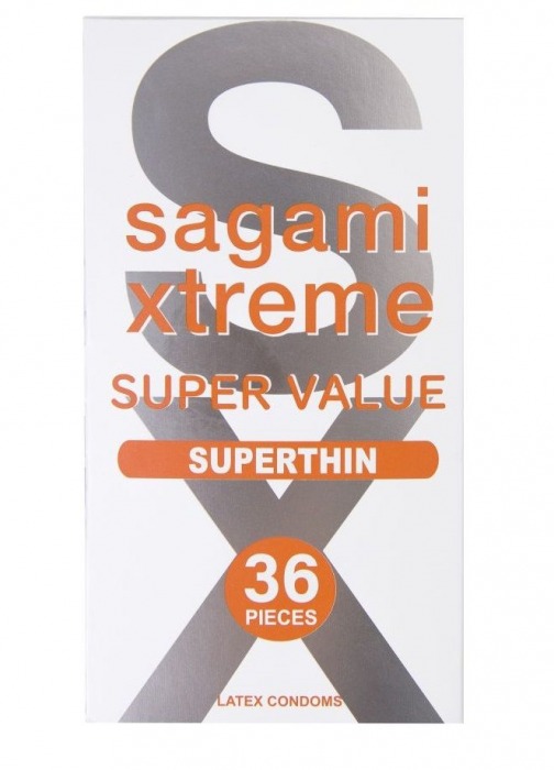 Ультратонкие презервативы Sagami Xtreme Superthin - 36 шт. - Sagami - купить с доставкой в Твери
