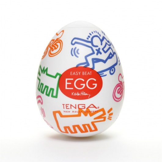 Мастурбатор-яйцо Keith Haring EGG STREET - Tenga - в Твери купить с доставкой