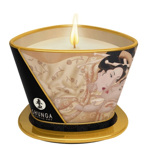 Массажная свеча Vanilla Fetish с ароматом ванили - 170 мл. - Shunga - купить с доставкой в Твери