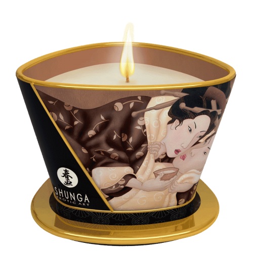 Массажная свеча Intoxicatin Chocolate с ароматом шоколада - 170 мл. - Shunga - купить с доставкой в Твери